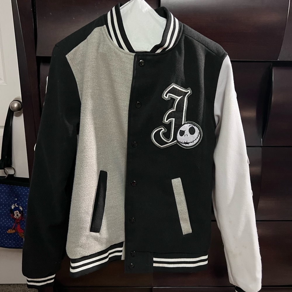Nightmare Before Christmas Jack Skellington Varsity Jacket